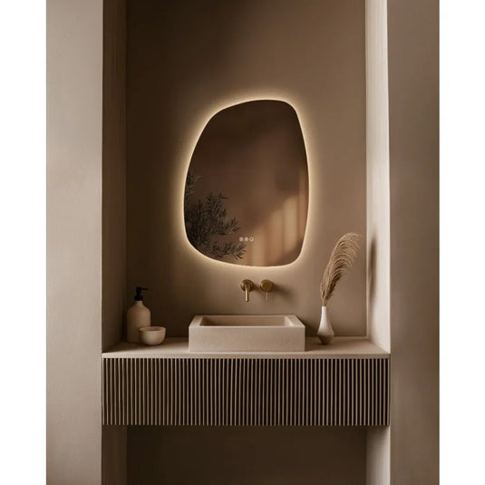 Origins Claris 600mm Organic Mirror - No Frame - CLR-01G068-03 - Envy Bathrooms Ltd