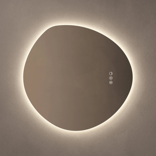 Origins Claris 600mm Organic Mirror - No Frame - CLR-01G658-03 - Envy Bathrooms Ltd