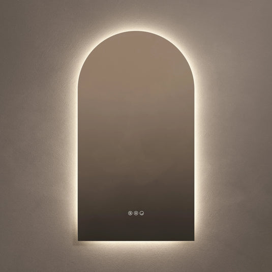 Origins Claris 500mm Arch Mirror - No Frame - CLR-01R059-03 - Envy Bathrooms Ltd