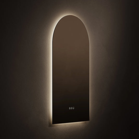 Origins Claris 500mm Arch Mirror - No Frame - CLR-01R059-03 - Envy Bathrooms Ltd