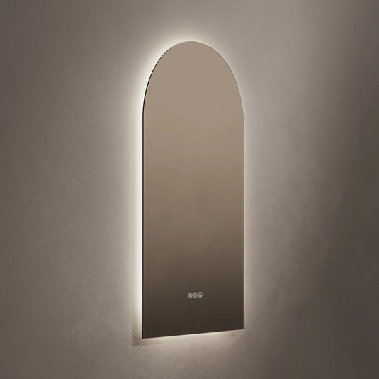 Origins Claris 500mm Arch Mirror - No Frame - CLR-01R059-03 - Envy Bathrooms Ltd