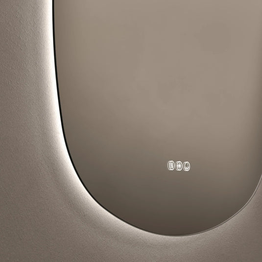 Origins Claris 700mm Curve Oblong Mirror - No Frame - CLR-01C778-03 - Envy Bathrooms Ltd