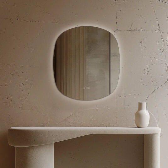 Origins Claris 700mm Curve Oblong Mirror - No Frame - CLR-01C778-03 - Envy Bathrooms Ltd