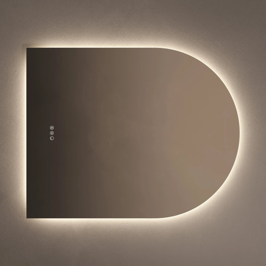 Origins Claris 800mm Arch Mirror - No Frame - CLR-01R810-03 - Envy Bathrooms Ltd