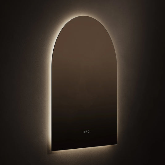 Origins Claris 800mm Arch Mirror - No Frame - CLR-01R810-03 - Envy Bathrooms Ltd