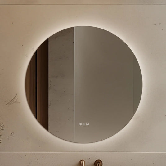 Origins Claris 800mm Round Mirror - No Frame - CLR-01D080-03 - Envy Bathrooms Ltd