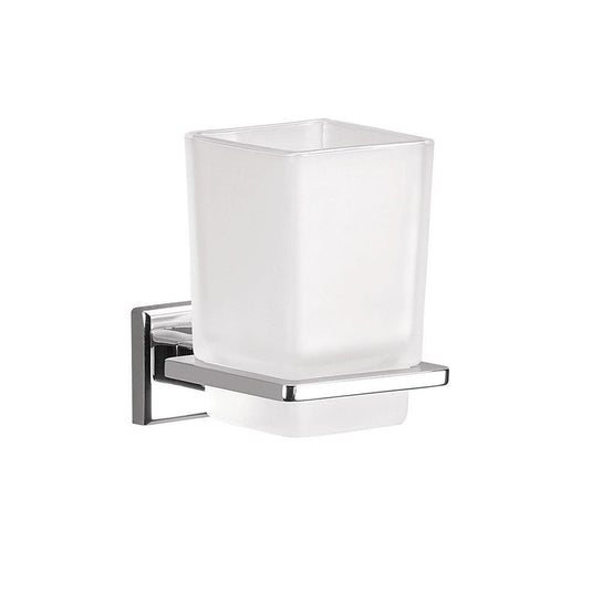 Colorado Glass Tumbler Holder - Chrome/Glass - Envy Bathrooms Ltd