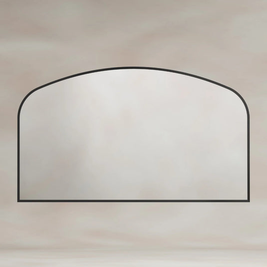 Origins Delphine 1200mm Overmantel Arch Mirror - Black - DEL-00R127-BK - Envy Bathrooms Ltd