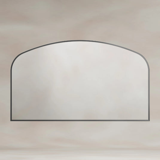 Origins Delphine 1200mm Overmantel Arch Mirror - Gunmetal - DEL-00R127-GM - Envy Bathrooms Ltd