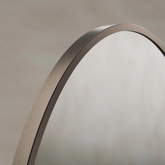 Origins Delphine 550mm Oval Mirror - Brushed Bronze - DEL-00V558-BZ - Envy Bathrooms Ltd