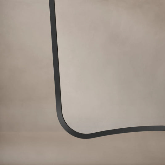 Origins Delphine 600mm Mirror - Black - DEL-001069-BK - Envy Bathrooms Ltd