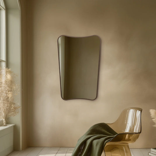 Origins Delphine 600mm Mirror - Brushed Bronze - DEL-001069-BZ - Envy Bathrooms Ltd