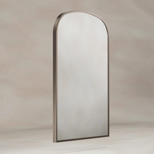 Origins Delphine 600mm Overmantel Arch Mirror - Brushed Bronze - DEL-00R069-BZ - Envy Bathrooms Ltd