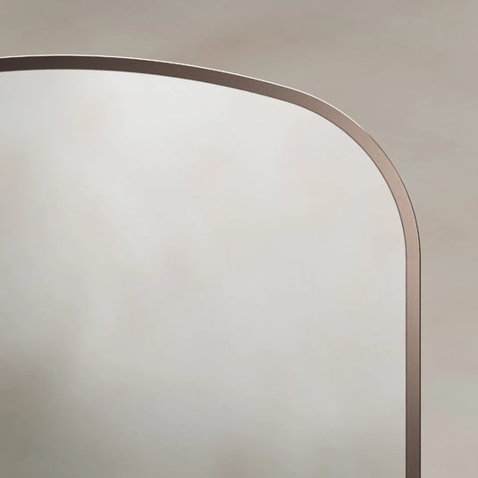 Origins Delphine 600mm Overmantel Arch Mirror - Brushed Bronze - DEL-00R069-BZ - Envy Bathrooms Ltd