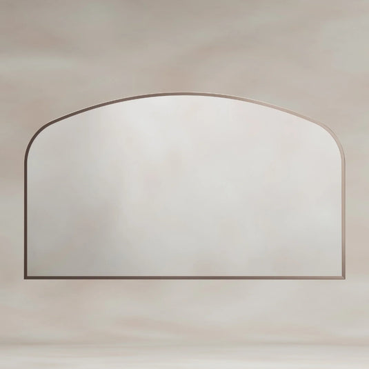 Origins Delphine 1200mm Overmantel Arch Mirror - Brushed Bronze - DEL-00R127-BZ - Envy Bathrooms Ltd