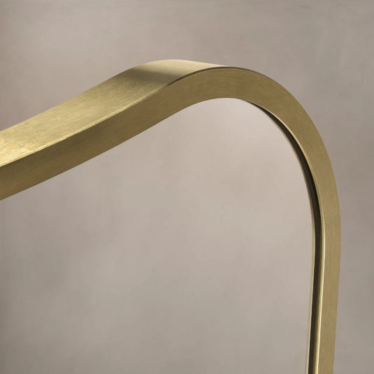 Origins Delphine 600mm Mirror - Brushed Brass - DEL-001069-BB - Envy Bathrooms Ltd