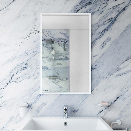 Origins Docklands 50 x 80cm Rectangular Mirror - White - Envy Bathrooms Ltd
