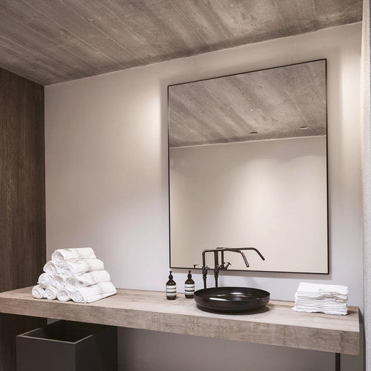 Origins Docklands 80 x 100cm Rectangular Mirror - Black - Envy Bathrooms Ltd