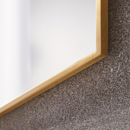 Origins Docklands 50 x 80cm Rectangular Mirror - Brushed Brass - Envy Bathrooms Ltd
