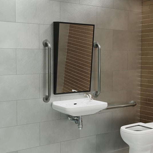 Origins Docklands Inclusive Angled Mirror 50 - Black - Envy Bathrooms Ltd