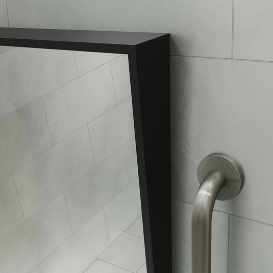 Origins Docklands Inclusive Angled Mirror 50 - Black - Envy Bathrooms Ltd