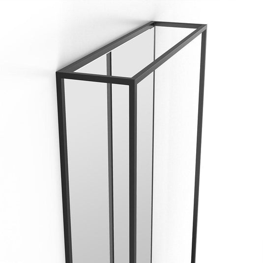 Origins Docklands Mirror With Shelf 50 - Black - Envy Bathrooms Ltd