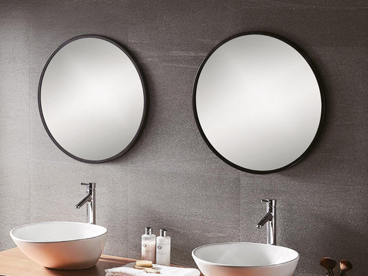 Origins Docklands Round Mirror 60cm - Black - Envy Bathrooms Ltd