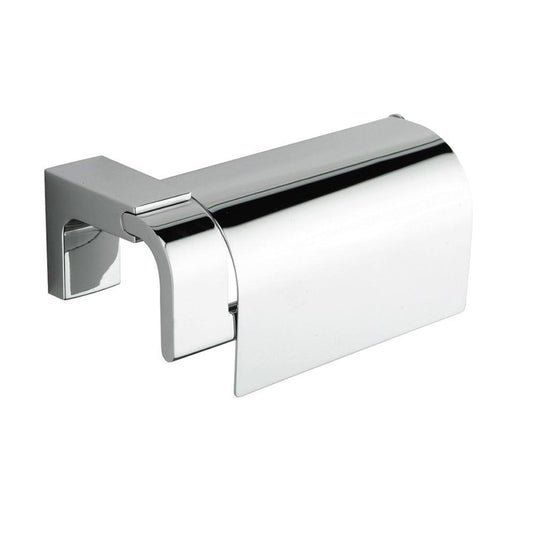 Origins Eletech Toilet Roll Holder with Flap - Chrome - Envy Bathrooms Ltd