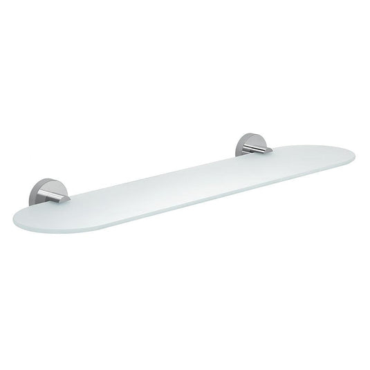 Eros Glass Shelf 60cm - Chrome - Envy Bathrooms Ltd