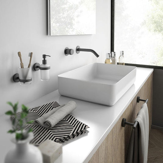 Origins Eros Toilet Brush Wall Mounted - Black - Envy Bathrooms Ltd