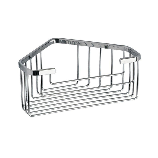 Origins Gedy Deep Corner Basket - Chrome - Envy Bathrooms Ltd