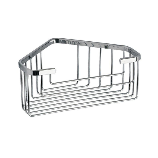 Gedy Deep Corner Basket - Chrome - Envy Bathrooms Ltd