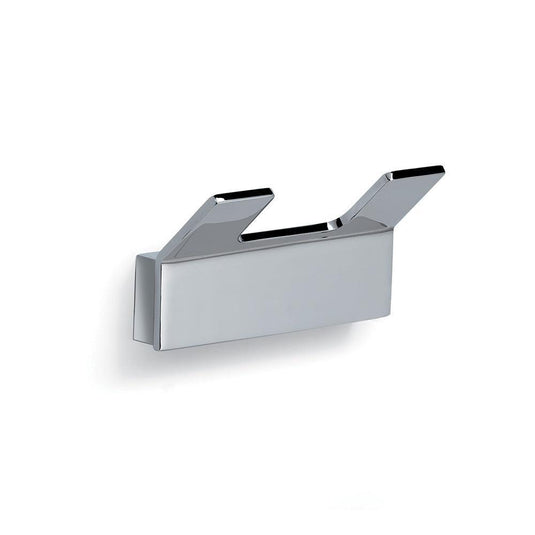 Origins Gedy Rectangular Double Hook - Chrome - Envy Bathrooms Ltd