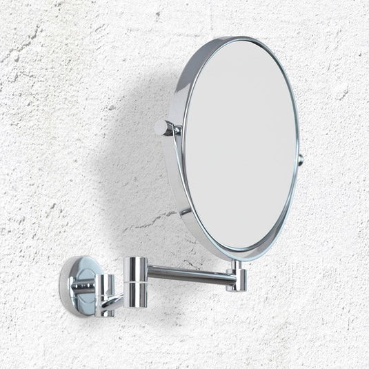 Hutton Reversible 5x Magnifying Wall Mirror - Chrome - Envy Bathrooms Ltd