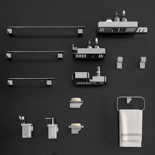 Origins Il Giglio Rectangular Shower Basket with Hooks - Chrome - Envy Bathrooms Ltd