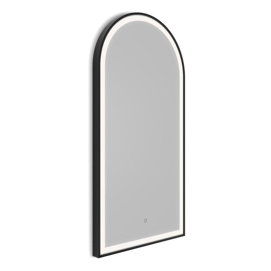 Origins Lomax Light Arch Mirror 50 - Black - Envy Bathrooms Ltd