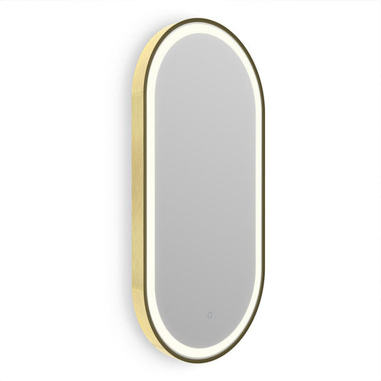 Origins Lomax Light Capsule Mirror 40 - Brushed Brass - Envy Bathrooms Ltd