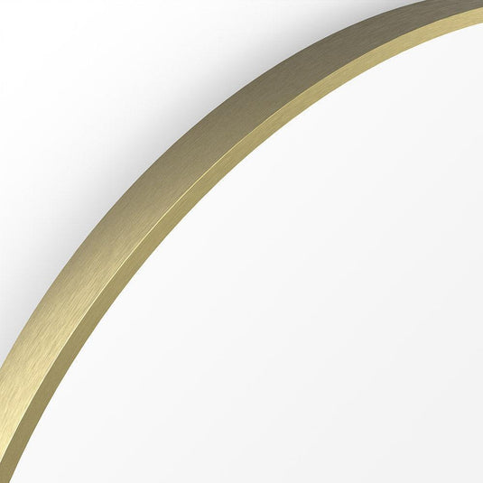 Origins Lomax Round Mirror 70 - Brushed Brass - Envy Bathrooms Ltd