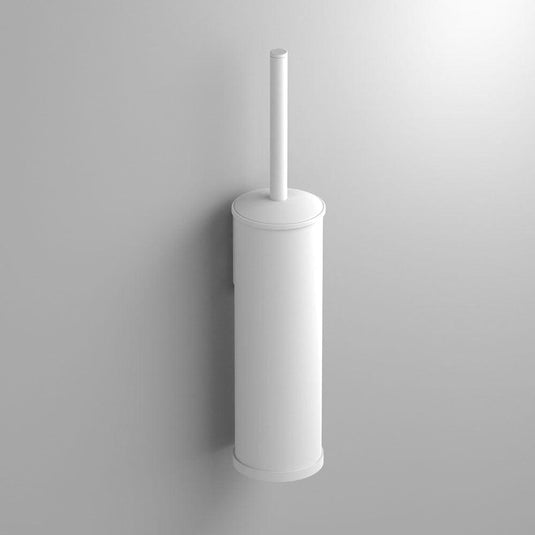 Metal WC Brush Set - White - Envy Bathrooms Ltd