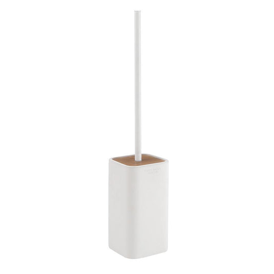 Ninfea Toilet Brush - White/Bamboo - Envy Bathrooms Ltd