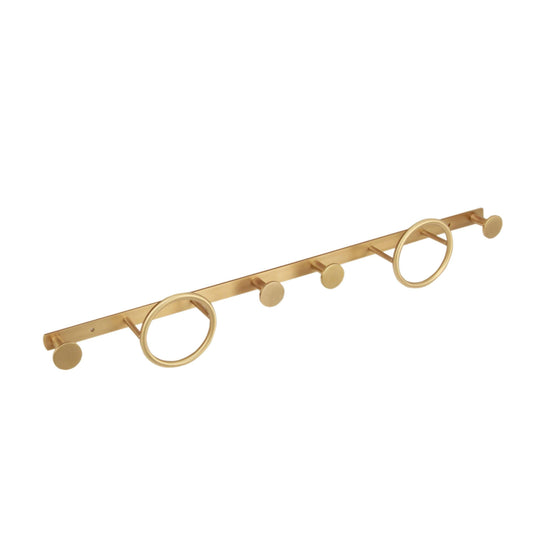 Origins Oakley Multi Hooks - Satin Brass - Envy Bathrooms Ltd