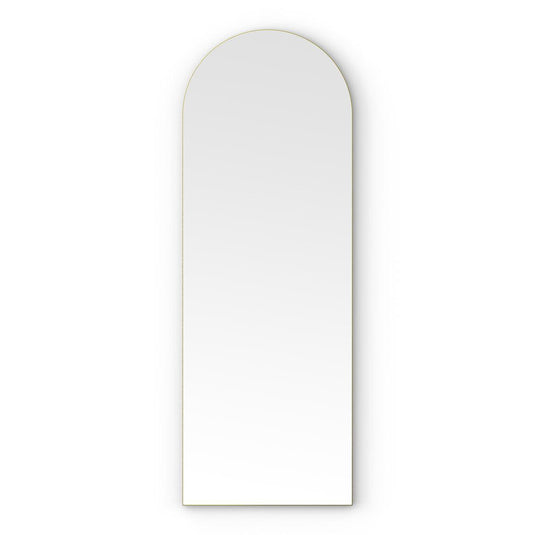 Origins Oslo 50 x 140cm Arch Mirror - Brushed Brass - Envy Bathrooms Ltd