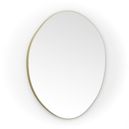 Origins Oslo Organic Mirror 80 - Brushed Brass - Envy Bathrooms Ltd