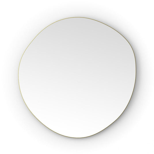 Origins Oslo Organic Mirror 80 - Brushed Brass - Envy Bathrooms Ltd