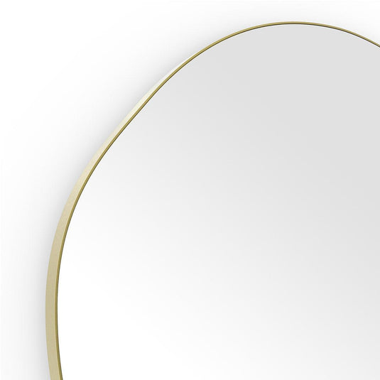 Origins Oslo Organic Mirror 80 - Brushed Brass - Envy Bathrooms Ltd