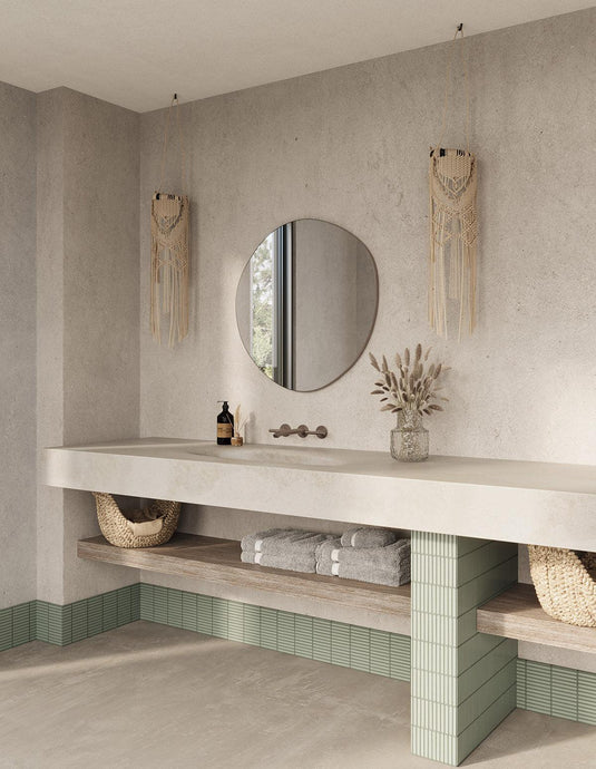 Origins Oslo Organic Mirror 80 - Brushed Bronze - Envy Bathrooms Ltd