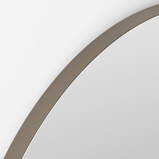 Origins Oslo Round Mirror 80 - Brushed Bronze - Envy Bathrooms Ltd