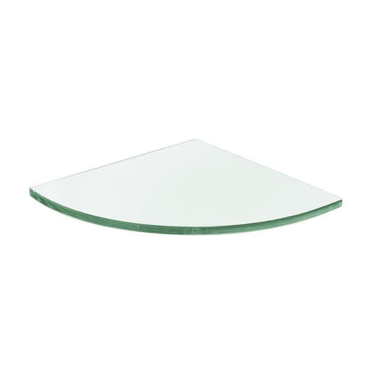 Origins Pier Corner Glass Shelf - Clear - Envy Bathrooms Ltd