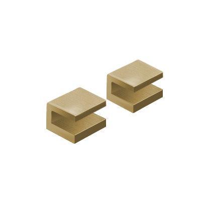 Origins Pier Shelf Brackets x2 - Brushed Brass - Envy Bathrooms Ltd