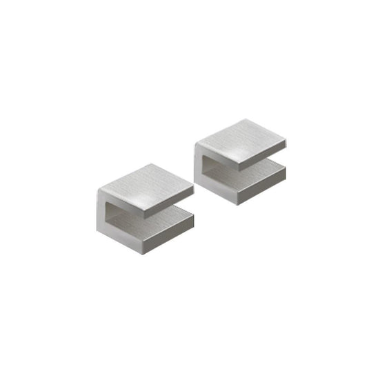 Origins Pier Shelf Brackets x2 - Brushed Nickel - Envy Bathrooms Ltd